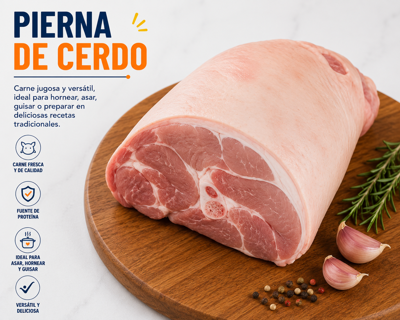 Pierna de Cerdo x 500gr, 500g