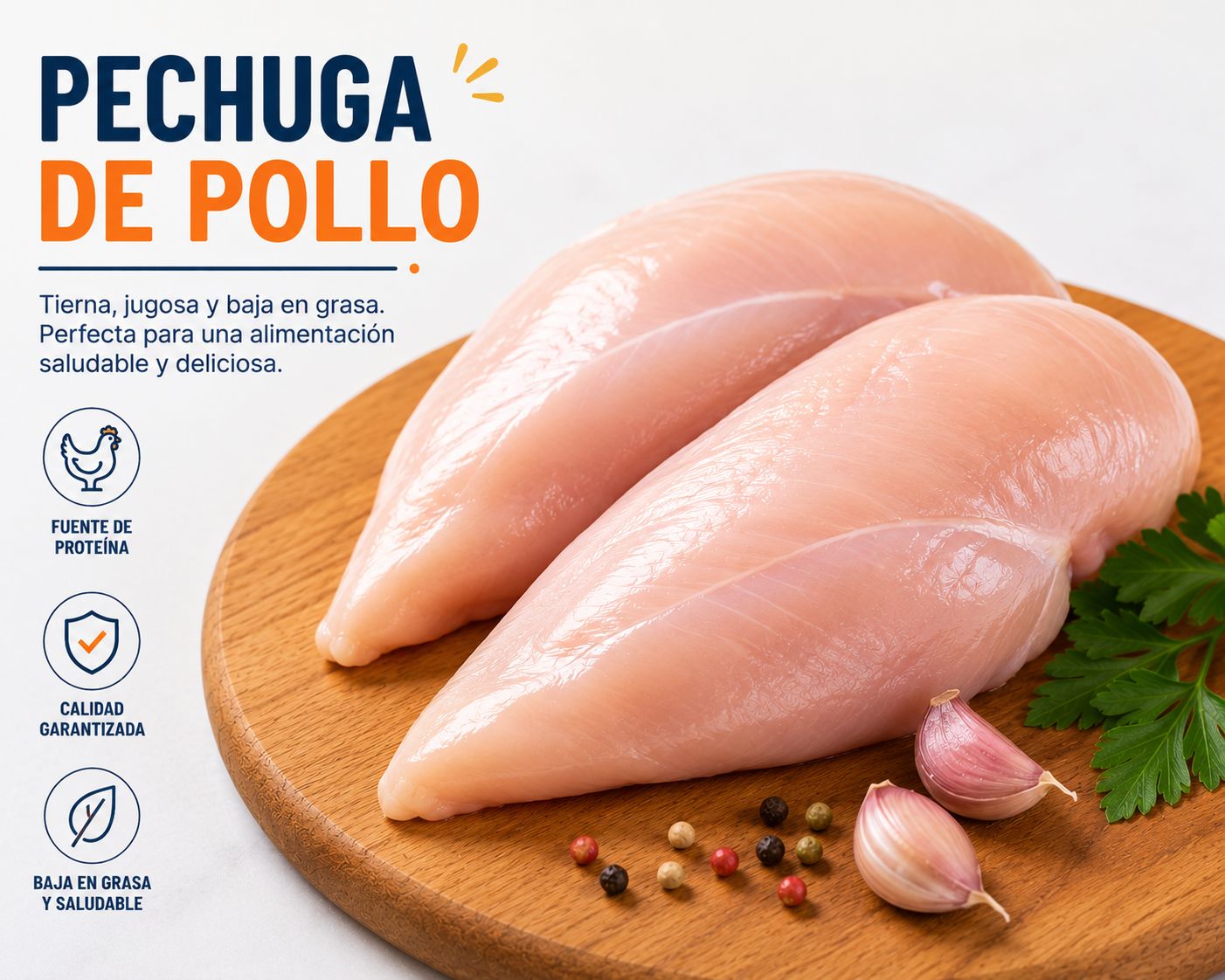 Pechuga de Pollo x 1000gr, 1.000gr