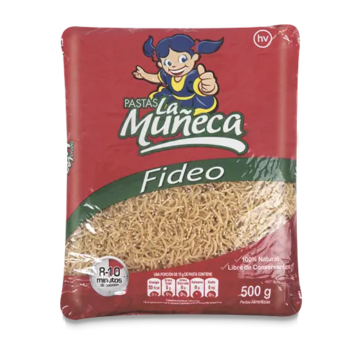 PASTA LA MUNECA FIDEO 500G, 500g