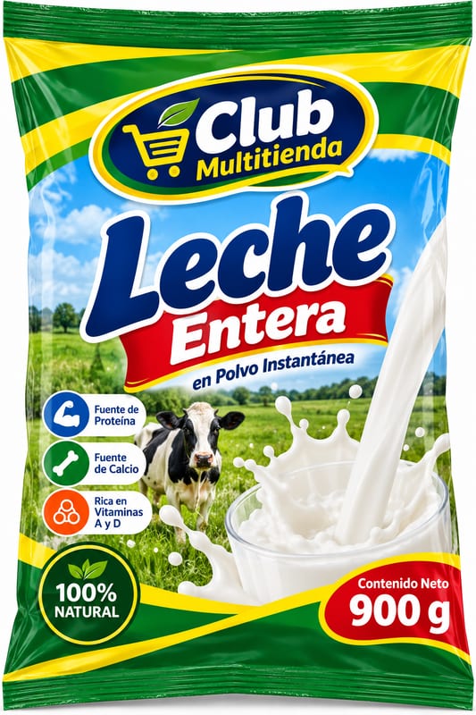 Leche Entera El Trece, 900 g