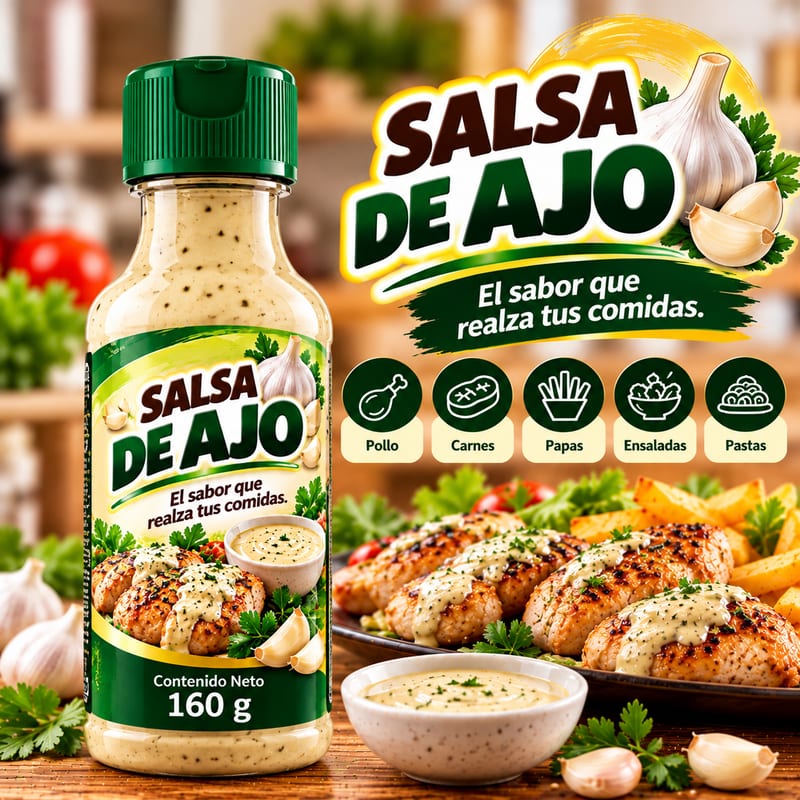 Salsa de Ajo, 165 g