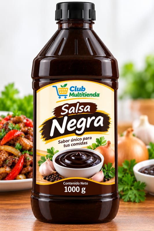 Salsa Negra El Trece, 1000 g